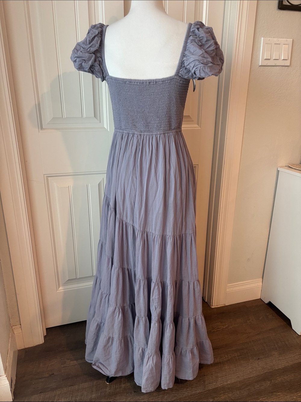 FREE PEOPLE Women’s Lavender Puff-Sleeve Maxi Dress - Picture 5 of 8
